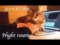 Night routine of a Japanese man living in Sweden.2021