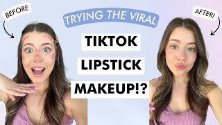 Trying the Viral TikTok Lipstick Makeup!