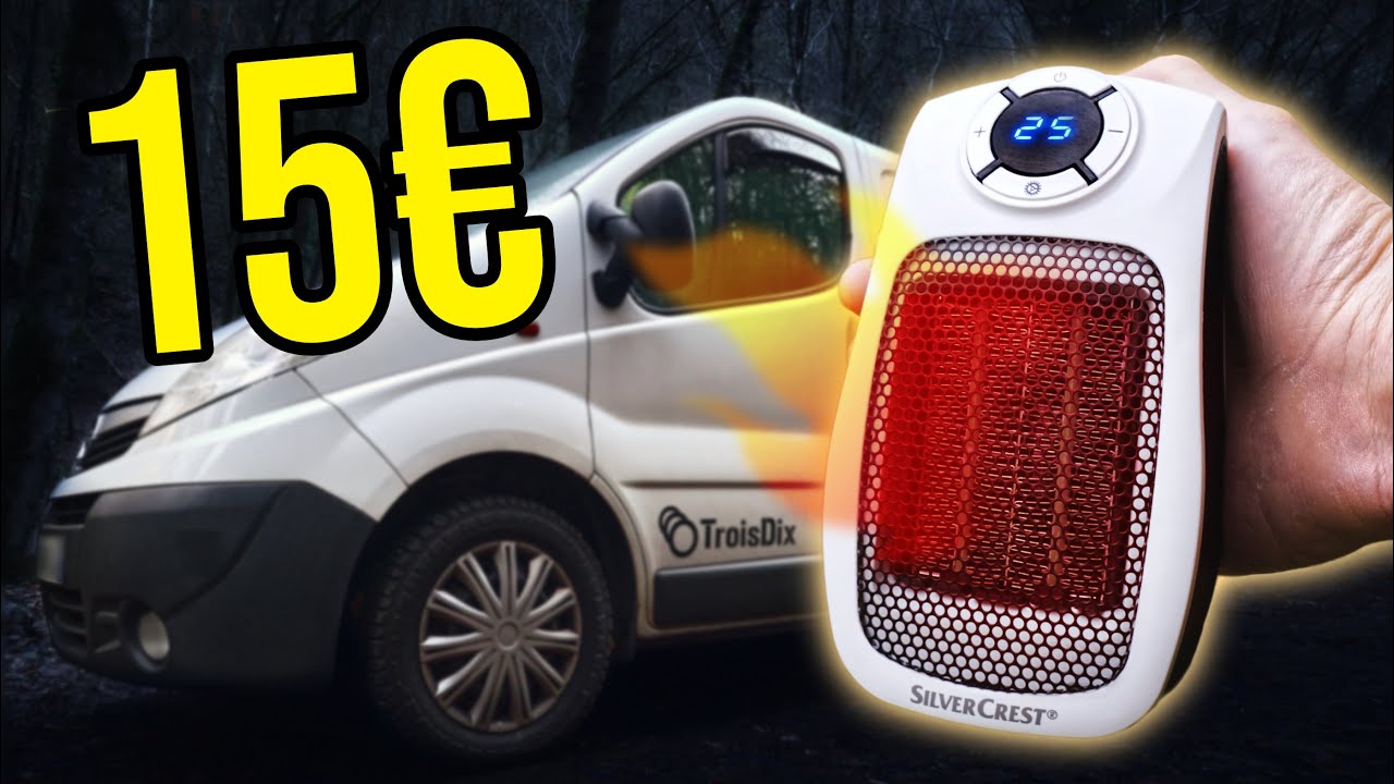 Je teste le mini chauffage LIDL dans mon van