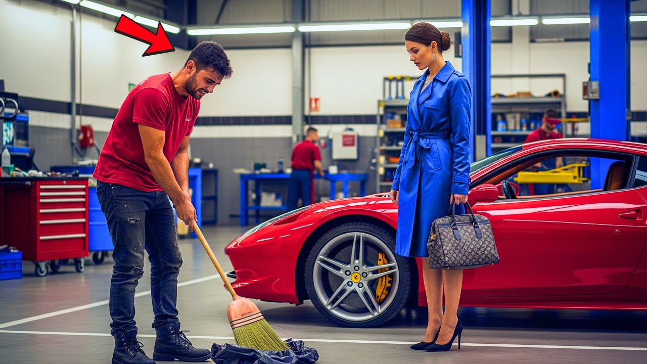 Um bilionário contratou um faxineiro… sem imaginar que ele era um mecânico que todos subestimaram