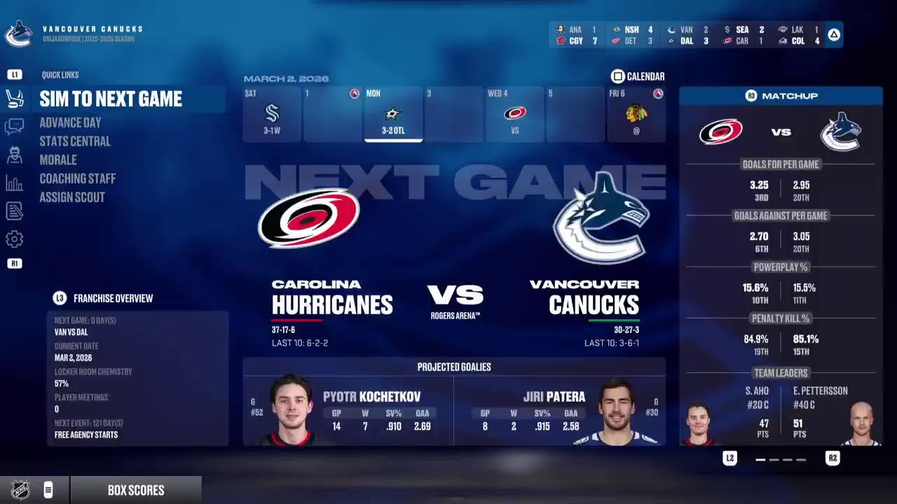 NHL 26 Gameplay Part 2 (Vancouer) Selling