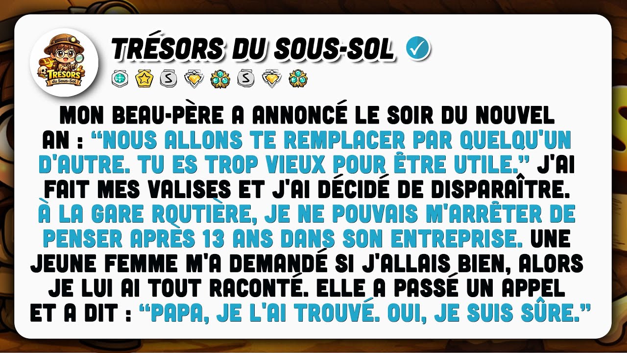 Choc Du Nouvel An : Mon Beau-père Annonce Qu'il Va Me Remplacer, Car Je Suis Trop...