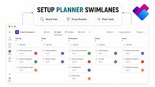 How to Create Swimlanes in Microsoft Planner (Swimlane Layout Ideas)