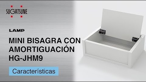 MINI BISAGRA CON AMORTIGUACIÓN HG-JHM9 -Sugatsune Japón