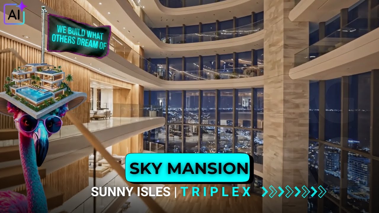 This isn't a House, it's a 3 story Sky Mansion A 10PM Tour of Sunny Isles