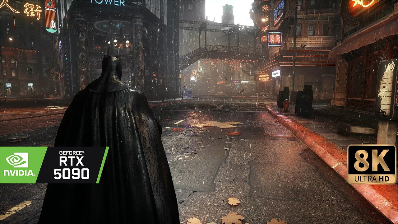 [8K60] RTX 5090 Maxes Out Batman Arkham Knight – 8K Raytracing Extreme Graphics Mod