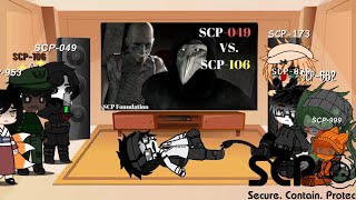 Gacha Club Reaction:[SCPs React To SCP-049 Vs SCP-106] [🇺🇸 Or 🇺🇲? + 🇸🇦]