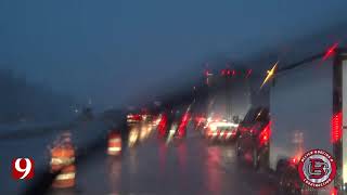 KWTV News 9 StormTrackers Val and Amy Castor track severe storms in Oklahoma.
