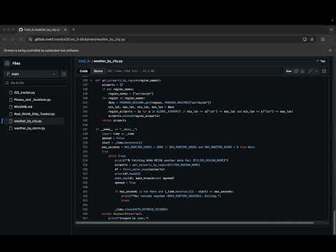 Free Python Code for weather by city interactive map