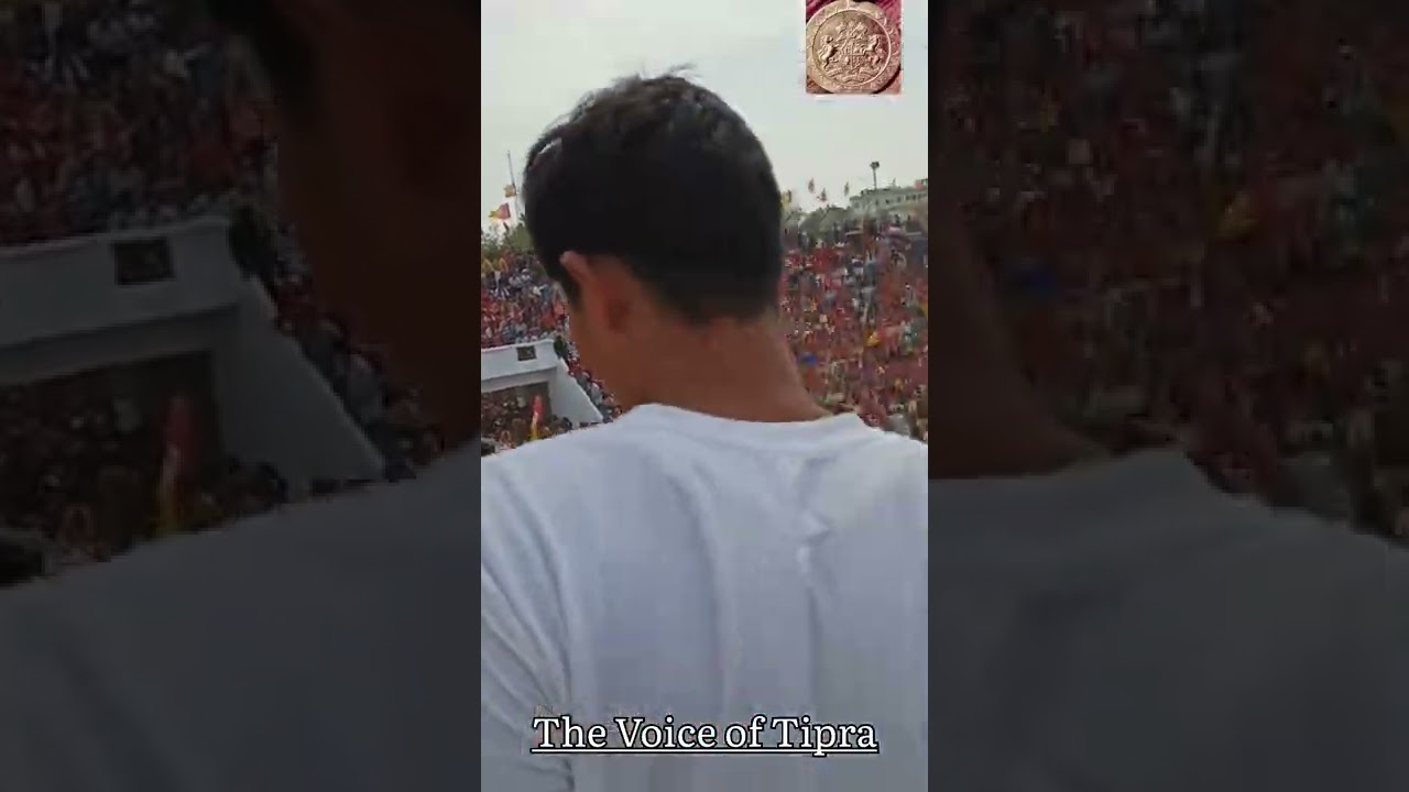 Historic mass gathering of T.I.P.R.A MOTHA at Stable ground! Crowded!!! joi Tipra people! joi Hind!