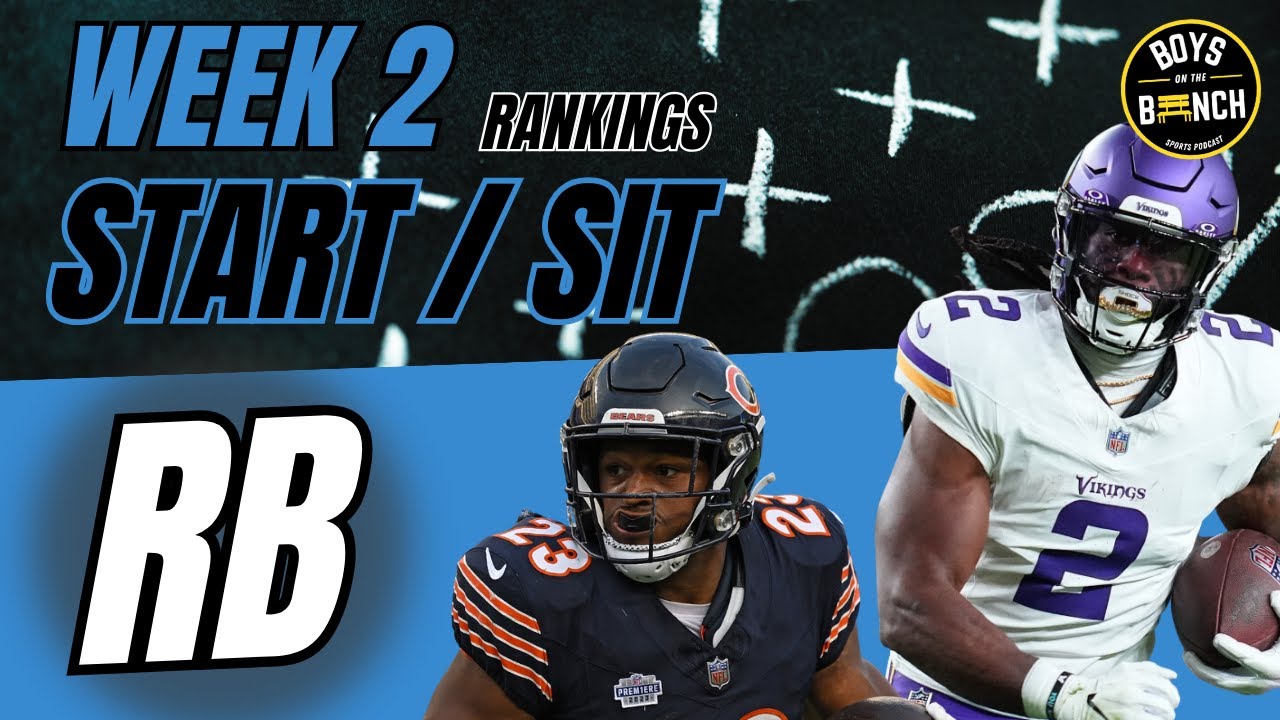 Nfl Week 2 Rankings Fantasy