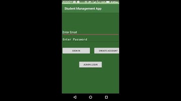 Student Management Android  App Using Firebase(RealTime Database)