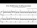 It is wellcome ye disconsolate  richard smallwood piano transcription