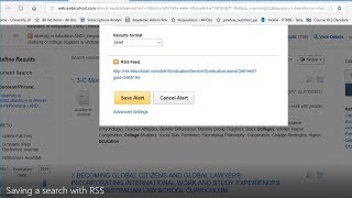 E-resource search alerts: set up email alerts for e-resources based on your search criteria Wealth
