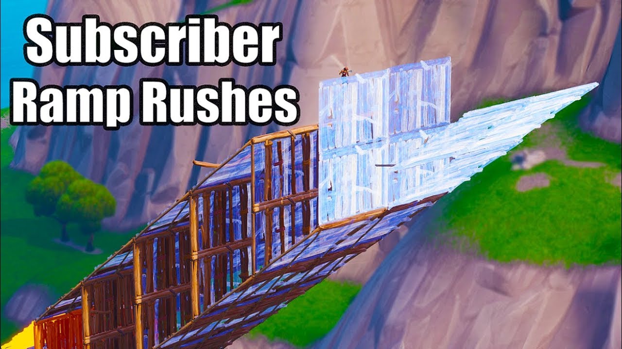 Attempting Insane Subscriber Ramp Rushes v2 - Fortnite Battle Royale ...