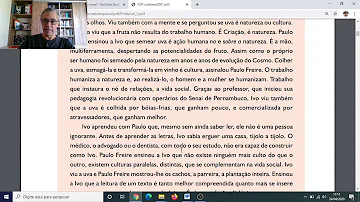 Qual a relação do texto com a capacidade de ler o mundo?