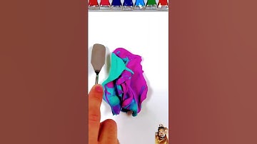 Guess the mixed color #mixing #mixingthings #asmr #asmrslime #slimemixing #art