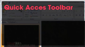 PowerPoint Tutorial: Quick Access Toolbar in PPT 2007