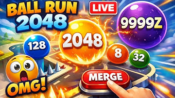 ASMR Ball Run 2048 LIVE 🔴 | Relaxing & Oddly Satisfying