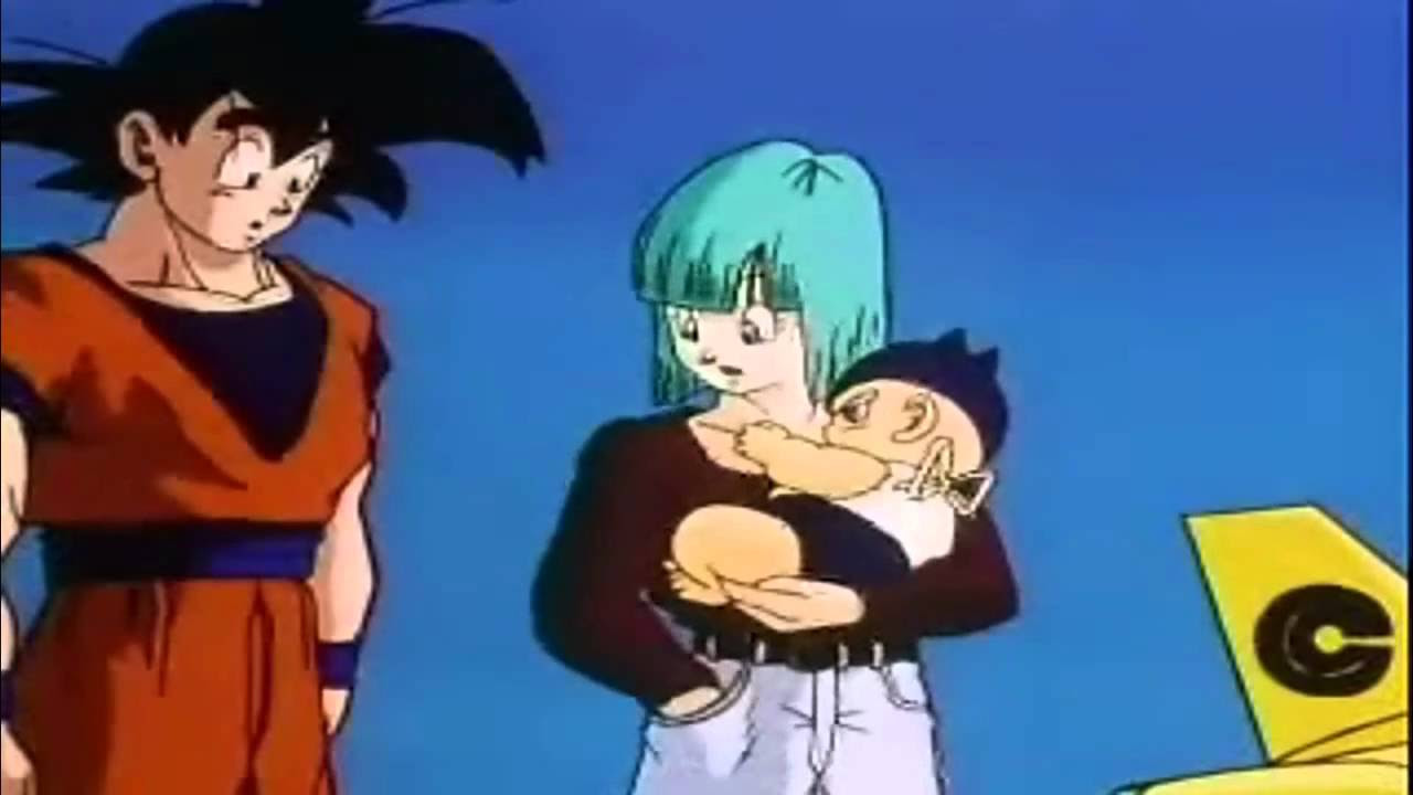 Son Goku und Chichi küssen sich