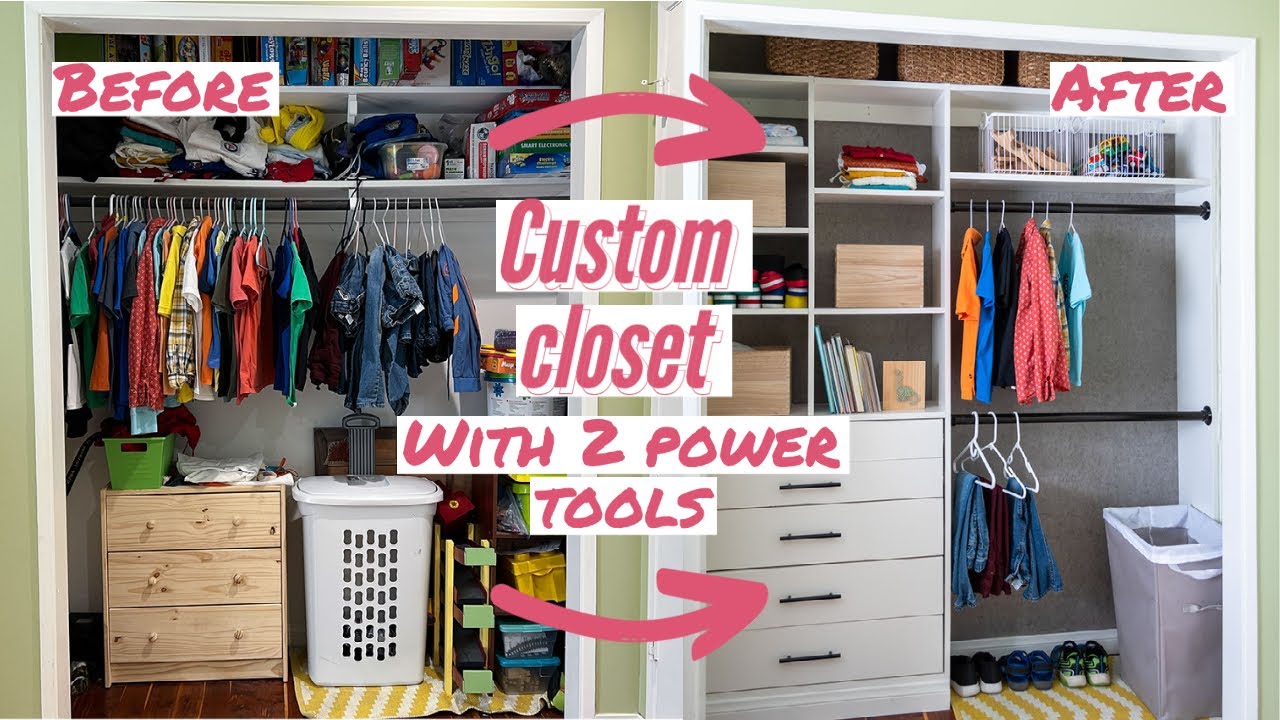 DIY Custom Closet Shelving Tutorial