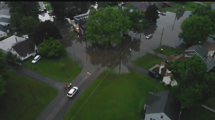 WATCH: Drone video shows flooding in Boardman