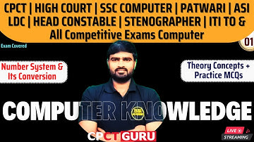 Number System - Binary to Decimal, Octal, Hexadecimal | Computer Knowledge for Competitive Exams