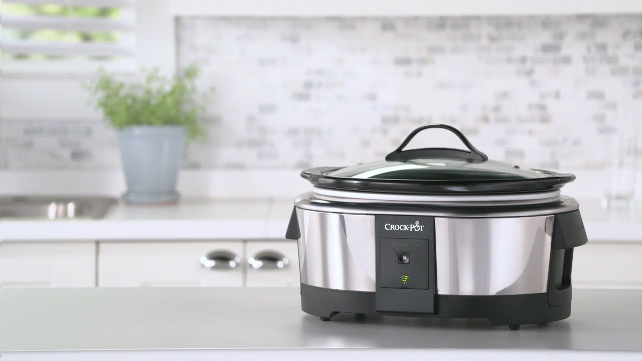 Crock Pot 6 Quart Slow Cooker works with Alexa, Programmable Crock Pot