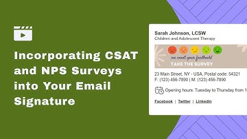 How to Add CSAT & NPS Surveys to Your Email Signature