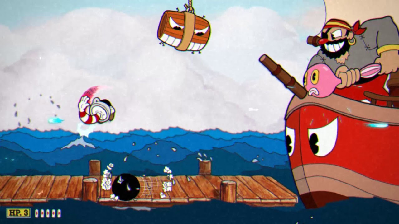 Cuphead - Captain Brineybeard Boss Fight games people play