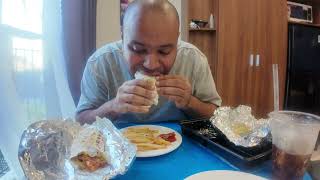 ASMR🌯CHICKEN KEKAB WRAP🍛LAMB KEBAB PLATTER🍟FRENCH FRIES🤤😋 | SOFT SPOKEN | EATING SOUNDS screenshot 3