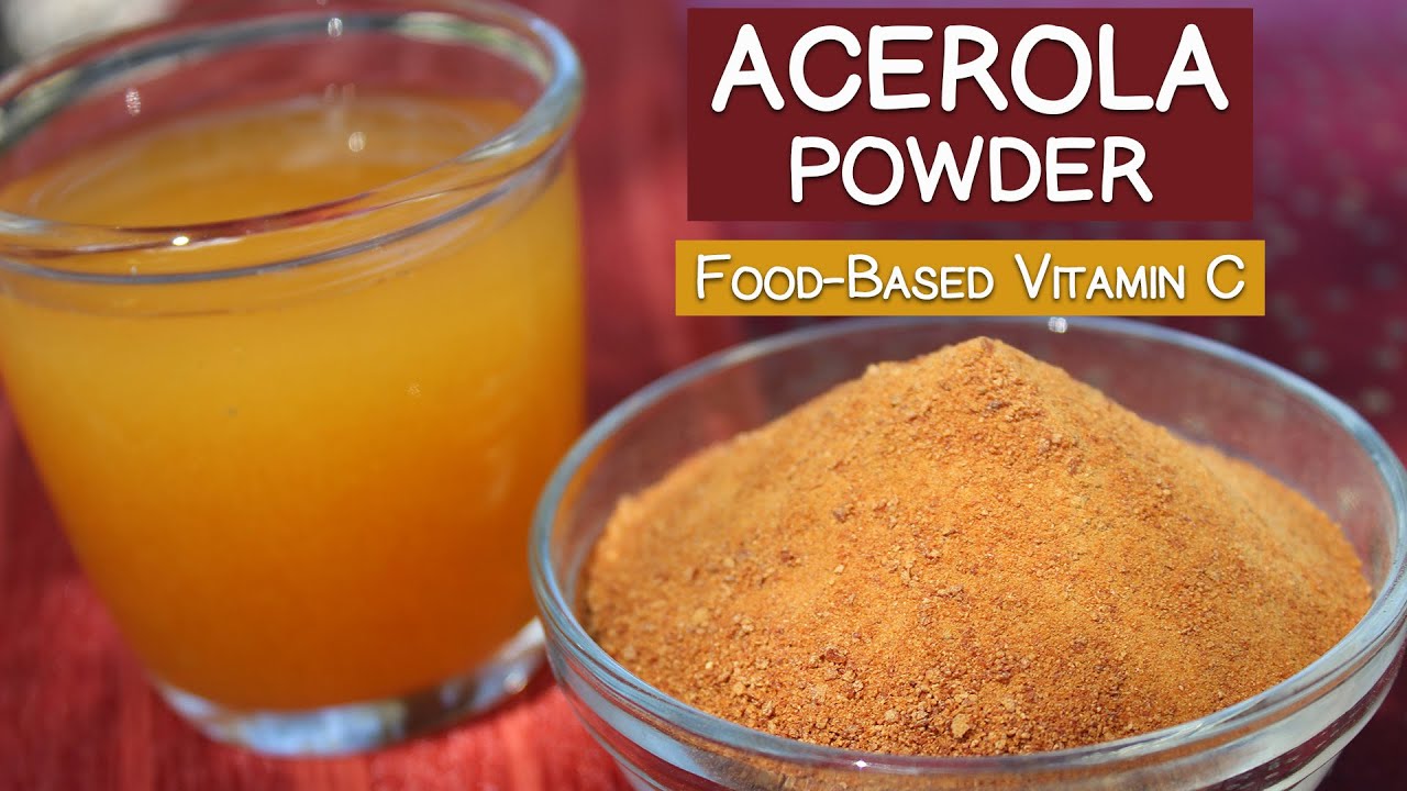 Acerola Cherry Powder, Natural Food-Based Vitamin C Vs 