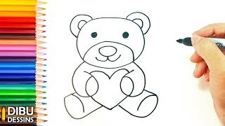 Comment Dessiner Un Ours En Peluche Dessins Faciles Youtube