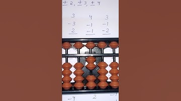 addition and subtraction of 1,2,3,4 in abacus #youtubeshorts #abacuslesson #abacuslearning