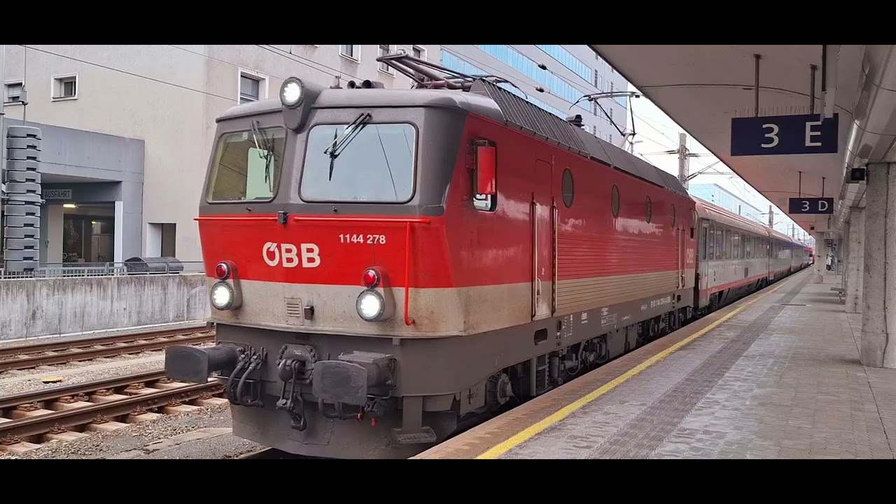 Abfahrt des Intercity 601 in Linz Hbf am 23.2.2025 - YouTube