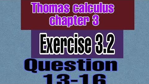Thomas calculus Exercise 3.2 Question 13-16 || product rule || derivative  #thomascalculus