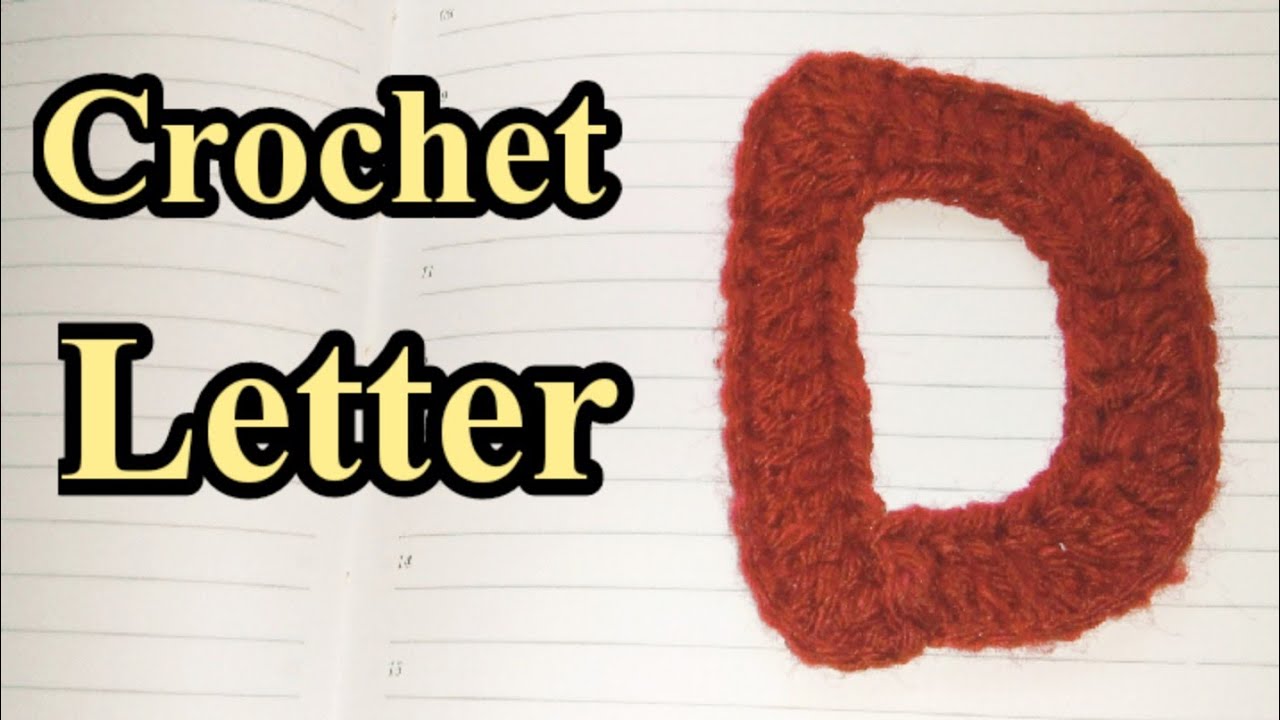 How to Crochet Letter D in malayalamYarn_and_hook YouTube