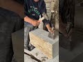 stone splitting techniques using simple tools #shorts