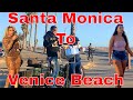 Santa Monica Beach Pier to Venice Beach Round Trip Virtual Bike Tour Grind at Sunset on 03-16-21.