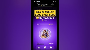 Gemz Daily Code Today 28/29 August | Gemz Code Today #gemzcode #dailycipher #28august #gemzdailycode