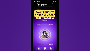 Gemz Daily Code Today 28/29 August | Gemz Code Today #gemzcode #dailycipher #28august #gemzdailycode