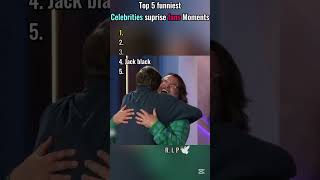 TOP 5 FUNNIEST CELEBRITIES SUPRISE FANS MOMENTS | #shorts #fyp #funny