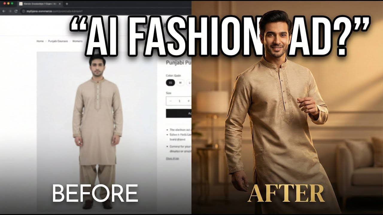 How I Created a Realistic Fashion Ad Using AI (Step by Step Tutorial ...