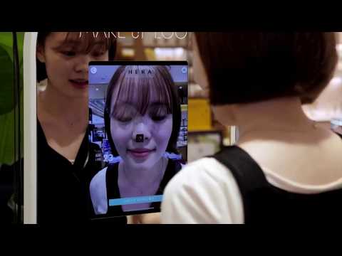 An 'augmented reality' mirror for makeup shopping