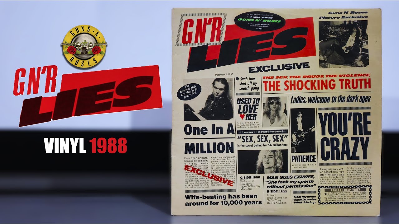 Guns N' Roses - G N' R Lies (Vinyl, 1988) - YouTube