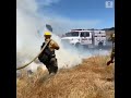 More than 2,200 firefighters battle Apple Fire in Riverside County, California | ABC News