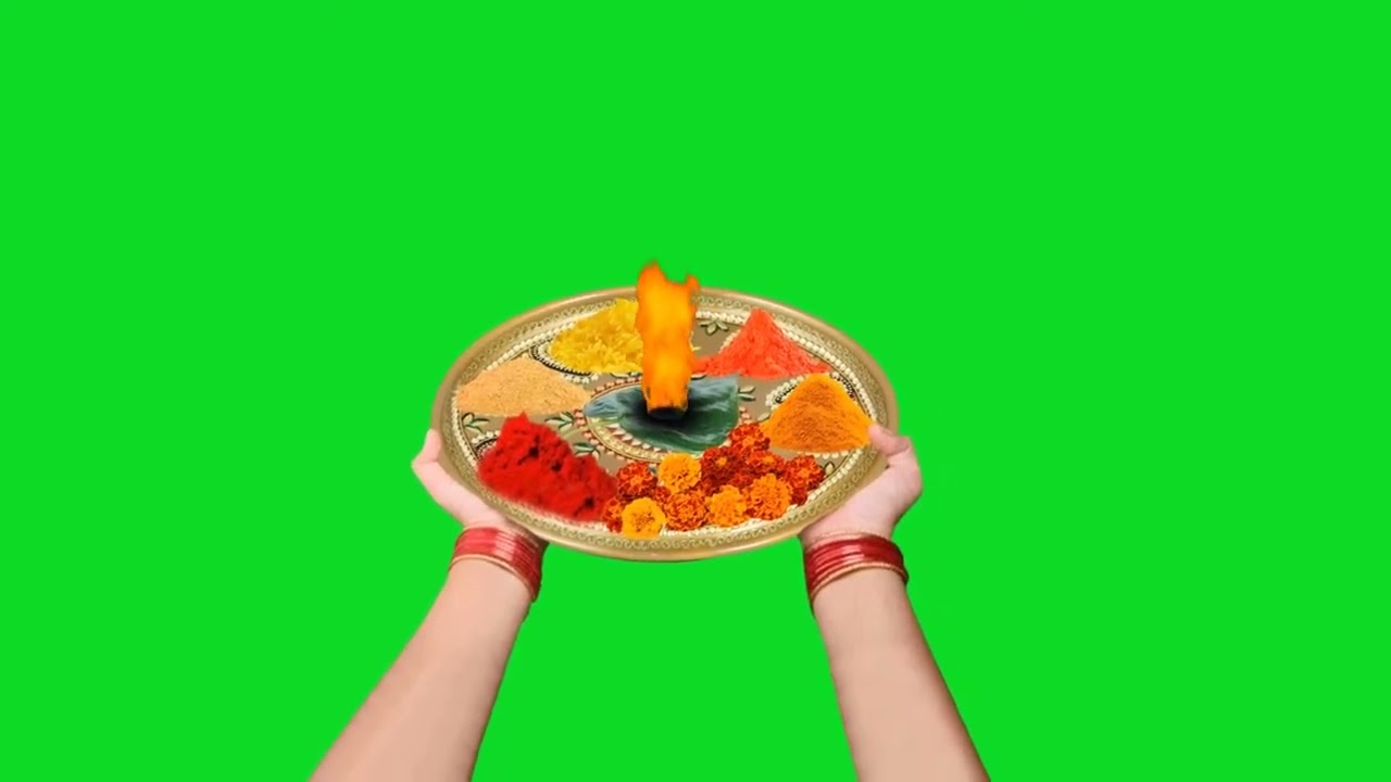 green  screen  Aarti Puja  video HD