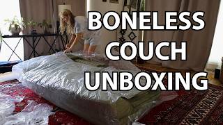 116' Modular Boneless Couch Unboxing and Setup