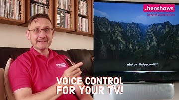 Using your TV through voice control!