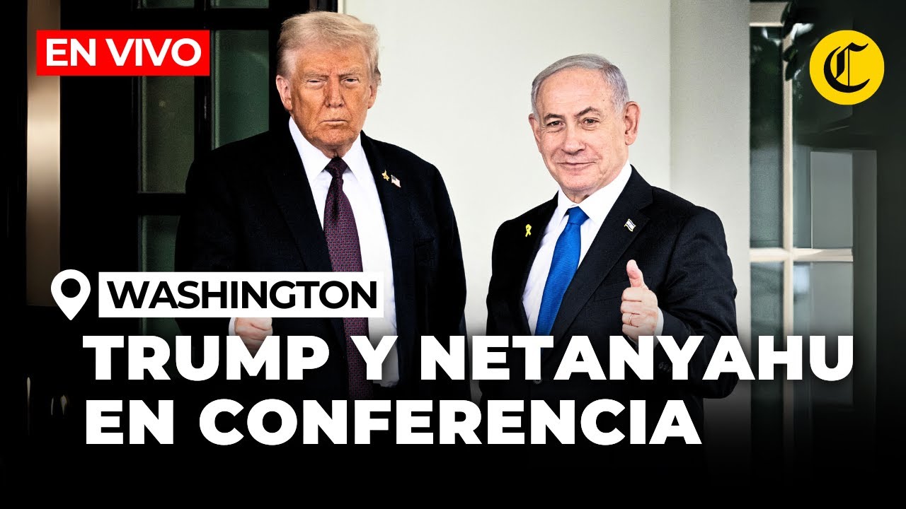 🔴 EN VIVO: Trump y Netanyahu dan conferencia de prensa desde la Casa ...